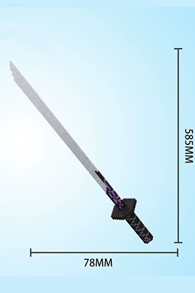PaBil Kimetsu No Yaiba - Demon Slayer 452 Parça 530 Mm Figür Kılıç Katana Oyuncak - Nichrin