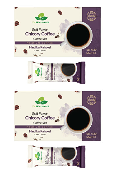 DRNATURAL 2 Adet Hindiba Kahvesi Guarana İçeren Detox Diyet Kahve 30x5 Gr (2 ...