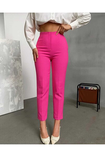 LAVA FASHION Pleated Waist Seated Recovery Button-Free Palazzo Pants