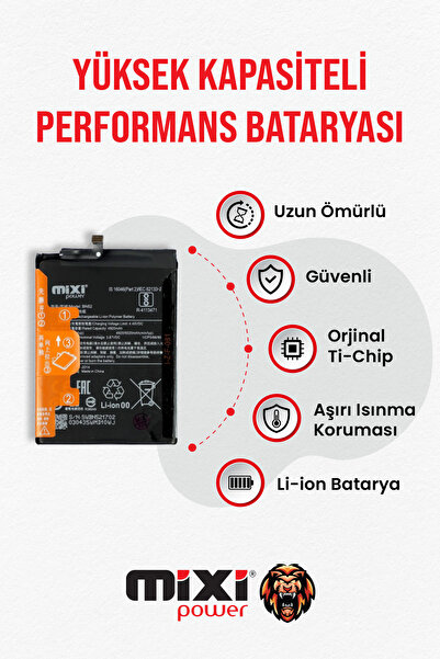 mixipower Xiaomi Redmi Note 9 (BN52) Pro Uyumlu Tam Kapasitei Batarya TR Garantili
