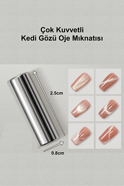 Easy Beauty 2 Adet Kedi Gözü Mıknatıs - Çok Kuvvetli Mıknatıs - Cat Eye Magne...