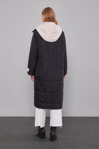 Levidor Black-Beige Double Color Inflatable Coat