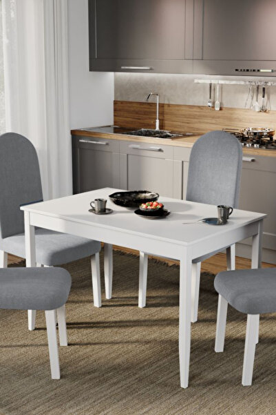 Mobila Laguna Scaun tapitat, Laguna, Grand Gri deschis, 46 x 52 x 106 cm, Picioare Lemn Fag Albe