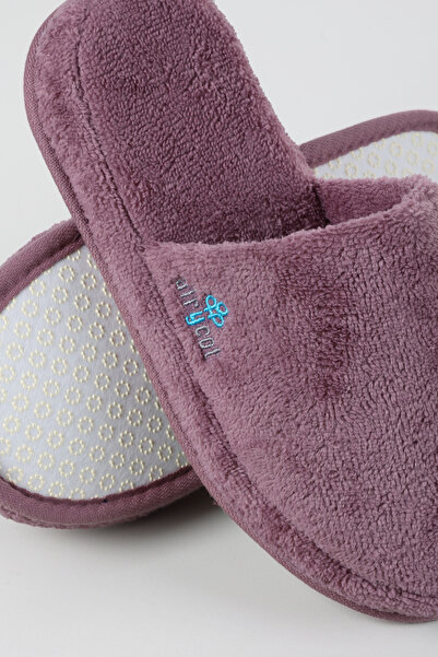 AİRYCOT Velvet Towel Non-Slip Sole Home, Slippers Hotel, Spa, Bathroom Slippers