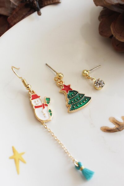 New Obsessions New Year's Figure Tip Berlin Earring Set 3 Pack