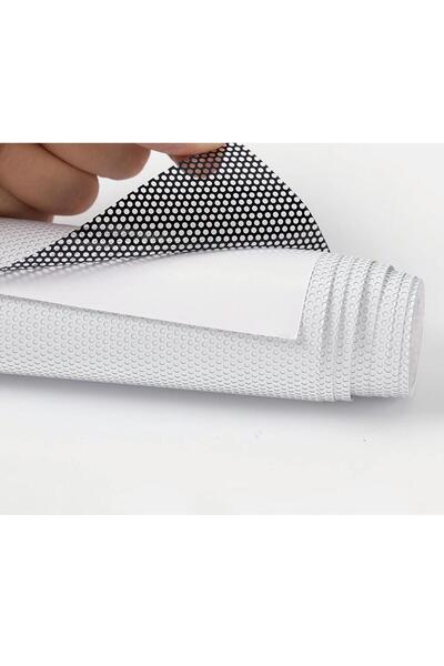 Hakel Yapışkanlı Delikli Folyo 152cm x 1m Delikli Cam Filmi Delikli Cam Folyosu