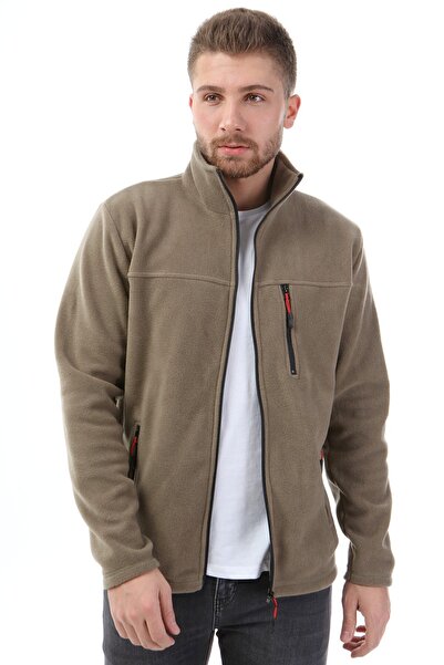 VEGA PORT Μπουφάν Unisex Green Bato γιακά με φερμουάρ και 3 τσέπες εξωτερικού χώρου