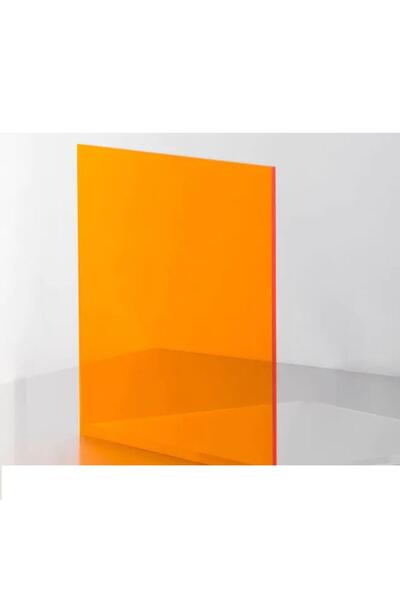 Hakel 2.8mm Turuncu Transparan Pleksi Levha Şeffaf Turuncu Pleksi