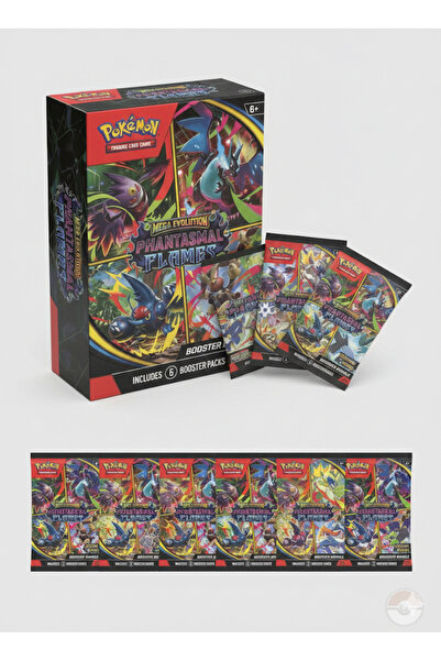 Pokemon TCG Pokémon TCG: Mega Evolution—Phantasmal Flames Booster Bundle