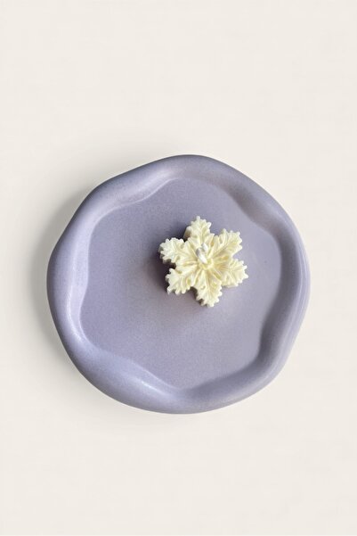 Minic Store Düzensiz Şekilli Dekoratif Beto Tabak - Sunumluk - Mum Altlığı 18cm