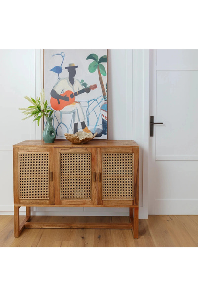 ŞafakMobilya Vista Masif Ahşap Hazeranlı Konsol