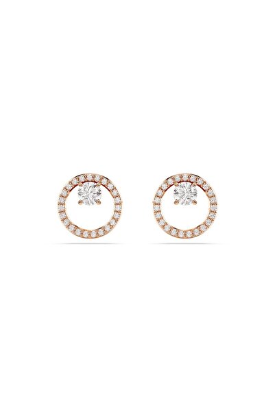 Swarovski 5692263 Küpe Constella:Pe Stud Cz Whıte/Ros