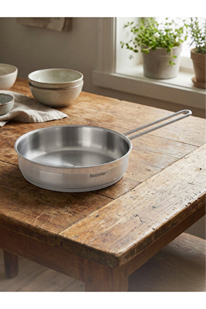 Hascevher Anett Çelik 24x6 Cm Kapaksız Tava
