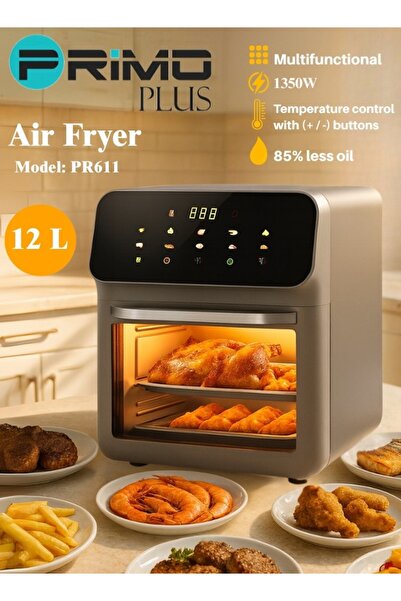 Primo Plus 12L Healthy Air Fryer Without Oil, Healthy Electric Air Fryer for Frying/Grilling/Baking/Roasting