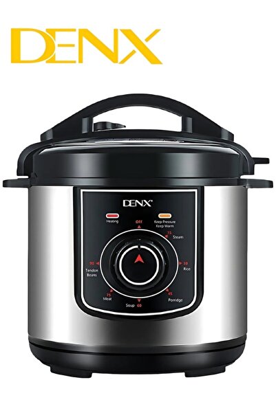 Denx Digital Electric Pressure Cooker Stainless Steel Body Touch Programmable 6L Capacity 1000 Watts