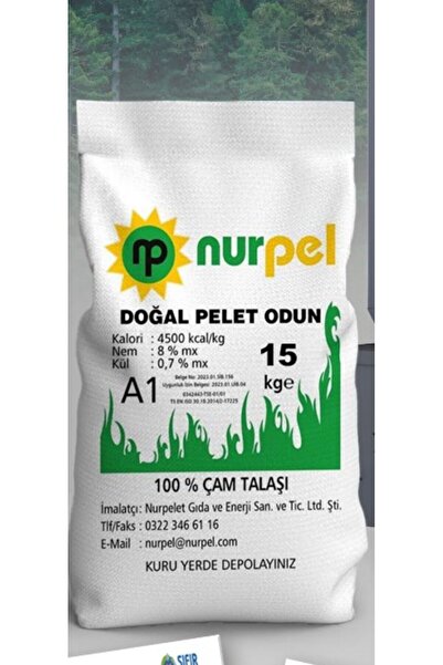 NUR PELET %100 Çam Peleti Orijinal 15kg 30l