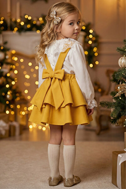 Parla Kids Girls Clothes Gilet - Lace Blouse - Long Sleeve Outfit - 23 April 29 October Show