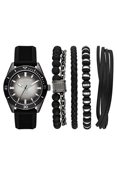 SKECHERS SR9124 Erkek Kol Saati ve Bileklik Seti