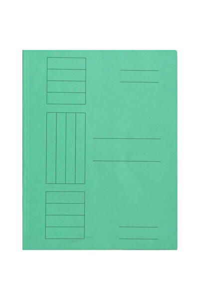 OEM Simple folder, supercolor green cardboard, 10 pcs/set