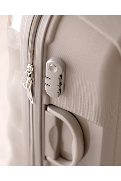 Madame Coco Huitre Valiz/Bavul - Bej - Orta Boy