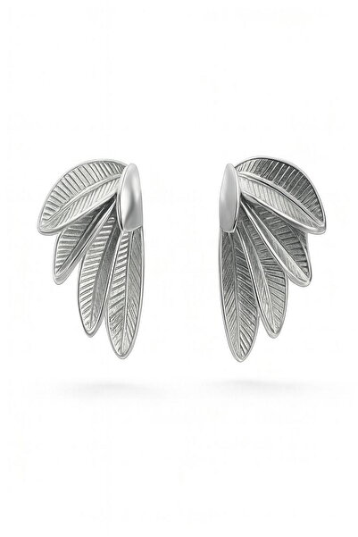 DEMOKAN أقراط نسائية بتفاصيل جناح مقاس 3.5 سم مقاومة للتشويه