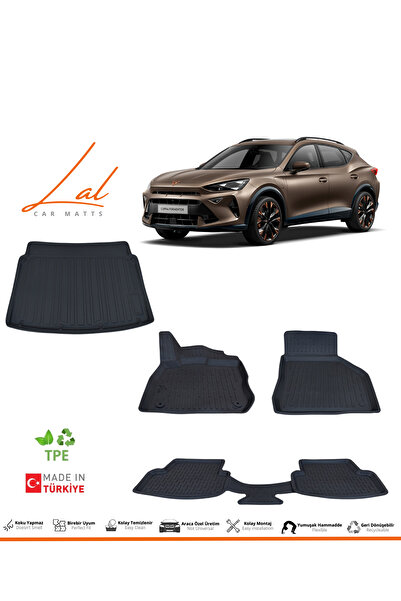 Lal Cupra Formentor 3D Havuzlu Paspas Alt Kademe Bagaj Havuzu Seti (2021 ve sonrası Uyumlu)