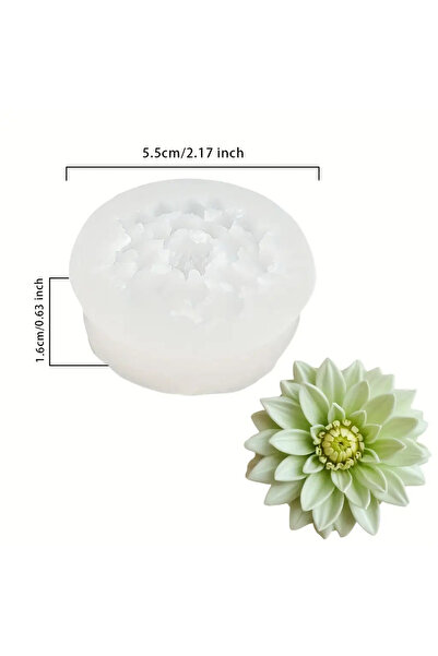 Choice قالب سيليكون ثلاثي الأبعاد وردي اللون بستة تجاويف، مثالي لصنع الزهور، ...