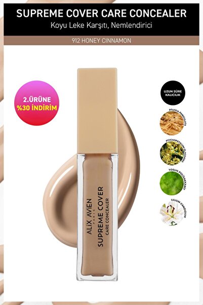 Alix Avien Kalıcı,Nemlendirici,Hücre Onarıcı Leke Karşıtı Kapatıcı - Supreme Cover Concealer 912 Honey Cinnamon