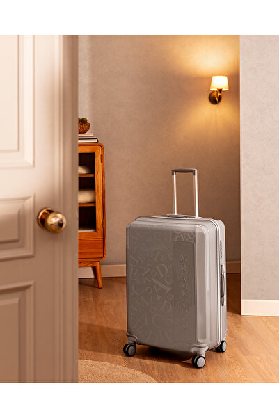 Madame Coco Voyage Valiz/Bavul - Gri - Büyük Boy