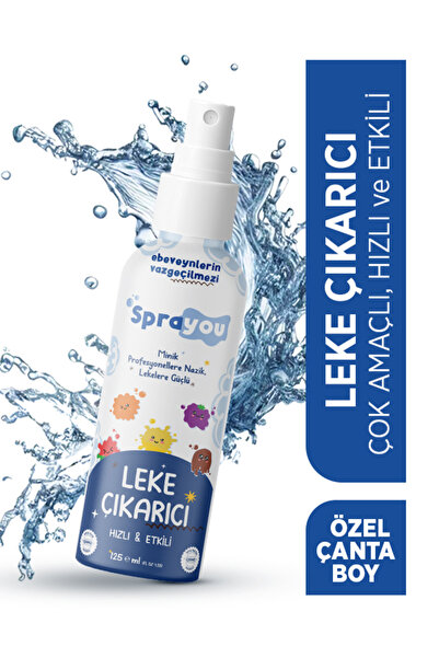 Sprayou Doğal Çamaşır Leke Çıkarıcı Sprey 125 ml | Taşınabilir, Çok Amaçlı, B...