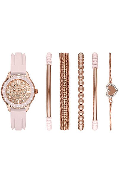 SKECHERS SR9061 Kadın Set Kol Saati ve Bileklik