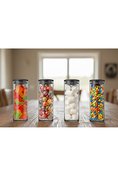 Paşabahçe 43756 Vakumlu 1230 Cc Cam Kavanoz - Cam Erzak Saklama Kabı 4 Lü