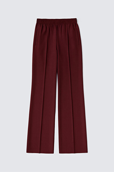 Touché Privé Ribbed Pants with Elastic Waist