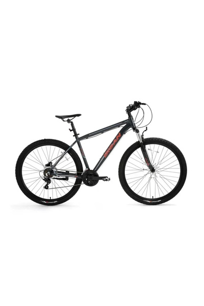 Bisan ATLAS ERKEK DAĞ BİSİKLETİ 43CM V 26 JANT 21 VİTES PARLAK GRİ KIRMIZI