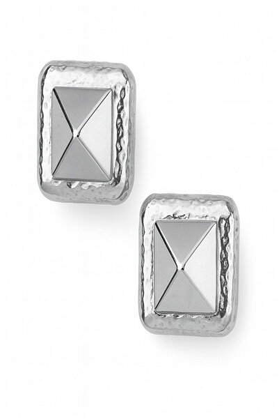 DEMOKAN أقراط نسائية 2 سم نموذج هرم مربع