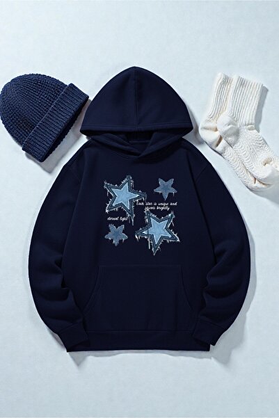 uyguntarz Hanorac oversize unisex cu imprimeu Eternal Light