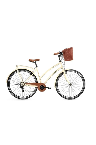 Bisan Serenıty S Kadın Şehir Bisikleti 48cm V 28 Jant 7 Vites Krem Siyah