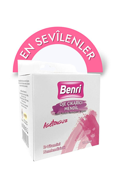 Benri Marka: Asetonsuz Oje Çıkarıcı Mendil 10'lu Kategori: Oje