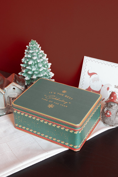 Sarkap Home Wishes Yeşil Dekoratif Metal Saklama Kutusu