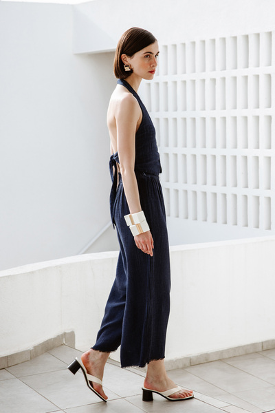 İKİKIZ Linen - Relaxed Cut Navy Pants