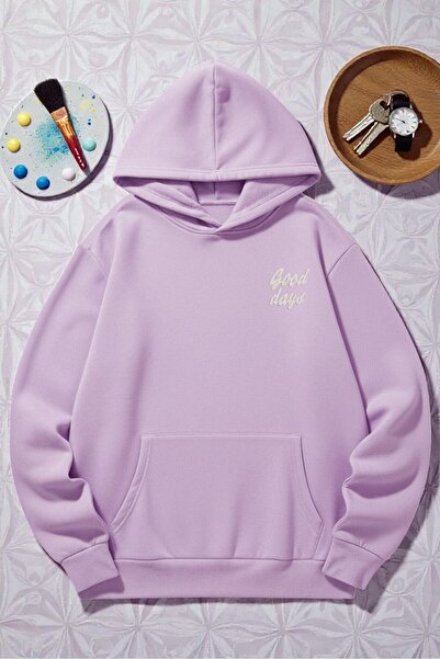 uyguntarz Unisexová mikina s potiskem Good Days, oversize střih