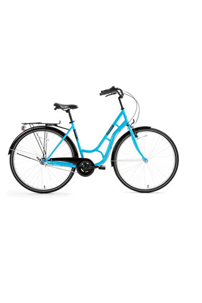 Bisan AMBIANCE KADIN ŞEHİR BİSİKLETİ 51CM V 28 JANT 3 VİTES MAVİ SİYAH