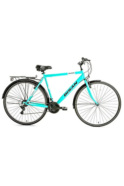 Bisan BİSAN HARDY ERKEK ŞEHİR BİSİKLETİ 55CM V 28 JANT 21 VİTES BUZ MAVİ SİYA...