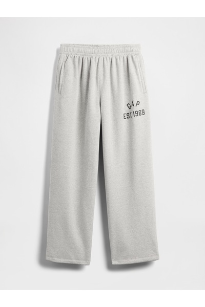 GAP Erkek Açık Gri VintageSoft Logo Baggy Eşofman Altı