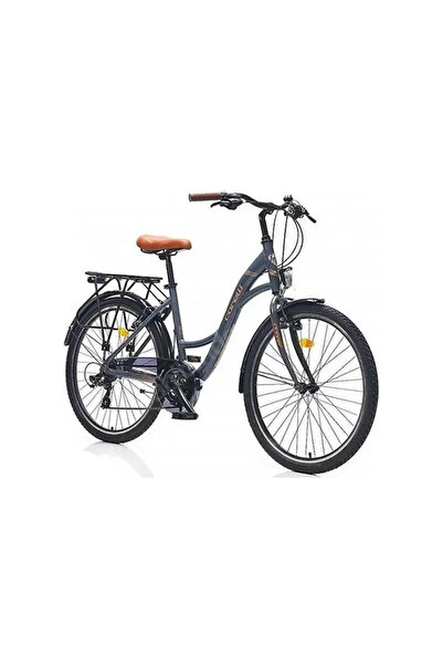 Corelli CORELLİ GLOWIE KADIN ŞEHİR BİSİKLETİ 410H V 24 JANT 21 VİTES MAT GRİ ...