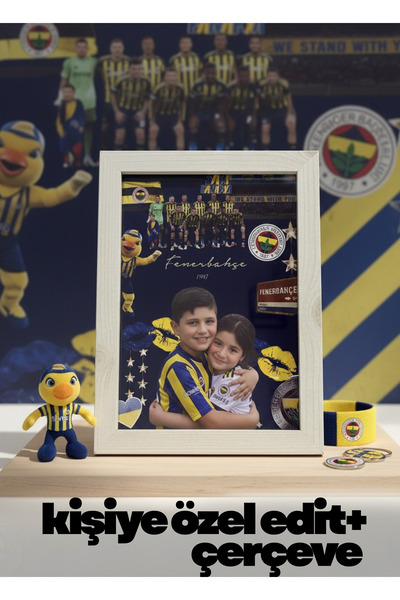KafkasHome Plastik Erkek Arkadaşa Fenerbahçe Taraftar Hediyesi – Edit Çerçeve