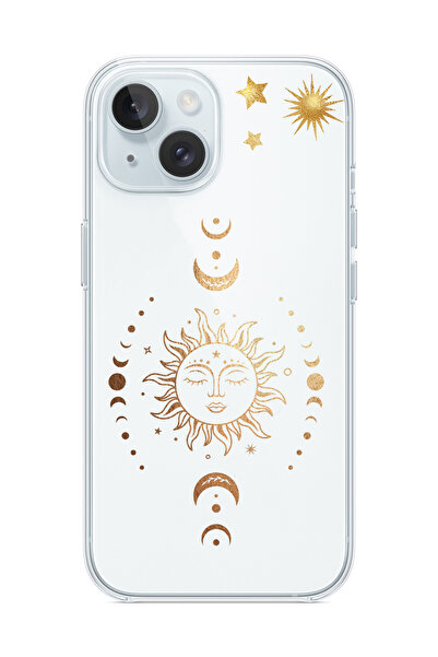 3GEN CASE İphone 13 & İphone 14 Uyumlu Astroloji Göksel Elementler Desenli Şe...