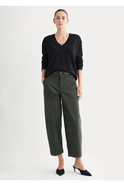 Everlane Γυναικείο παντελόνι φαρδύ μπατζάκι Cotton Twill Chino – Φαρδύ πόδι, άνετο κόψιμο
