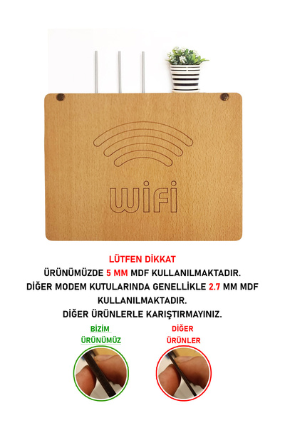 mars tasarım ASILABİLİR DEKORATİF MODEM WİFİ SAKLAMA GİZLEME KUTUSU - ASILABİ...