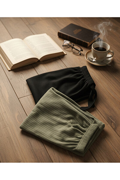 chiara grazia Pachet de 2 pantaloni de pijama din bumbac